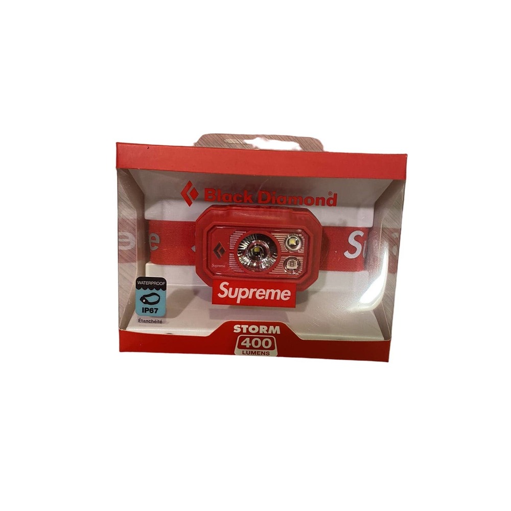 Supreme x Black Diamond Storm 400 Headlamp - Red